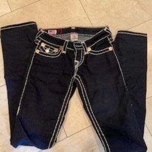 True Religion Women's Jeans with White Stitching